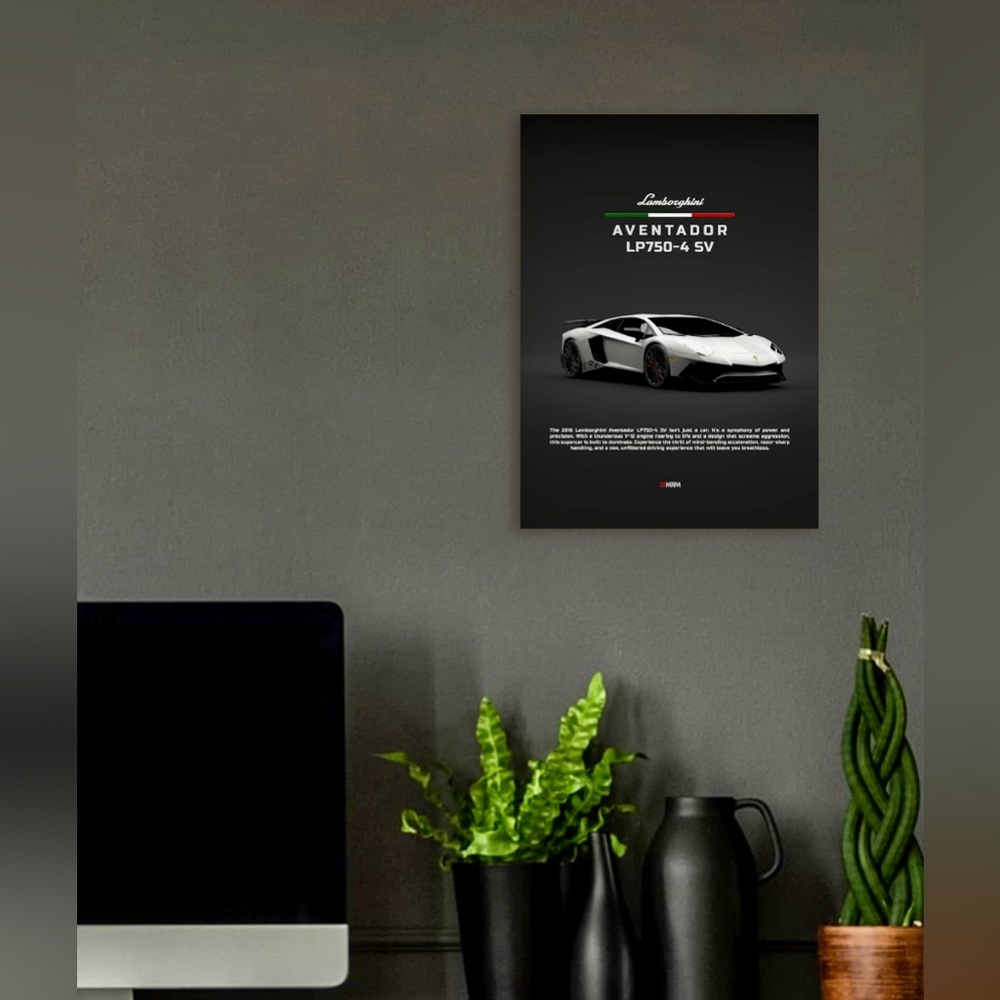 Displate/21 MXM-Lamborghini Aventador
Silver 2016